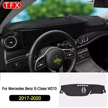 Фланелевая накладка на приборную панель автомобиля для Mercedes Benz E-Class W212 W213 E-Klasse E200 E250 E300 E220d AMG, противоскользящий коврик от солнца Left Hand Drive LHD-W212