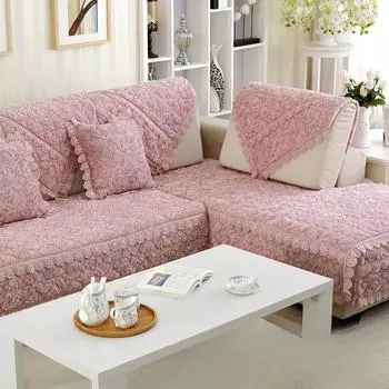 Фланелевая подушка для дивана, ткань, модная зимняя плюшевая подушка для дивана, чехол для полотенца, простой современный 50*70cm