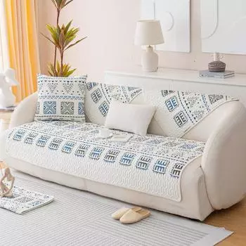 Фланелевая подушка для дивана в этническом стиле с принтом на осень и зиму, утолщенная нескользящая плюшевая подушка, новая плюшевая подушка для дивана 70x70