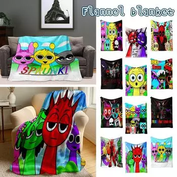 Фланелевое цифровое печатное одеяло, кондиционер, одеяло для дивана, подарок для девочки One Size