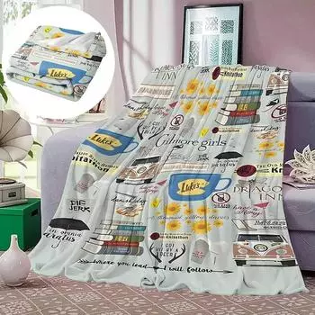 Фланелевое цифровое печатное одеяло, кондиционер, одеяло для дивана, подарок для девочки One Size