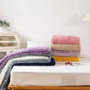 Фланелевое одеяло Golden Velvet - подходит для офиса, дивана, ребенка и подарков 70*100cm