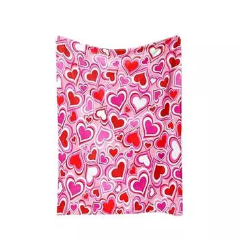 Фланелевое одеяло, мягкое и теплое одеяло, украшение дома One Size красный