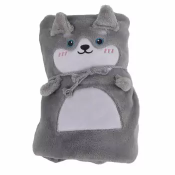 Фланелевое одеяло в форме милого животного, мягкое, приятное для кожи, портативное одеяло для дивана-кровати в офисе 80x100cm / 31.5x39.4in