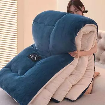 Фланелевое утолщенное зимнее одеяло чистого цвета, молочное фланелевое одеяло, одеяло из овечьей шерсти, теплое зимнее 150x200cm 2.5kg серый