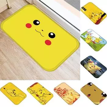 Фланелевой нескользящий водопоглощающий ковер Digital Monster Pikachu, коврик для ванной комнаты