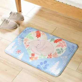 Фланелевые коврики для ванной комнаты Толстые коврики Дверной коврик для спальни Дверные коврики Коврик для ванной комнаты A