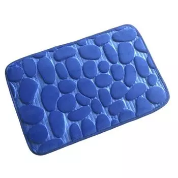 Фланелевый коврик для пола из флиса, впитывающий противоскользящий коврик, коврик для двери в спальню, коврик для ванной комнаты, туалет, принадлежности для ванной комнаты 1 королевский синий