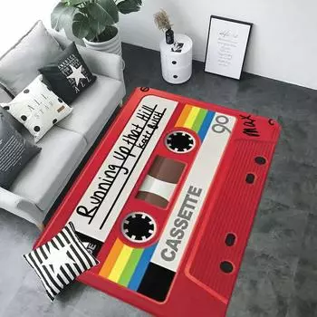 Фланелевый коврик для пола Run Up That Hill Stranger Things Нескользящий коврик для гостиной, ванной, дивана, стола, больших ковров, коврика для входной двери 40x60cm 16x24inch