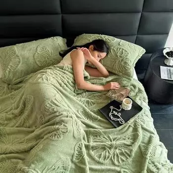 Фланелевый плед Taft Office Nap, плед в стиле бабочки, коралловый флис, однотонное многофункциональное одеяло для отдыха 70cmX100cm 1pc