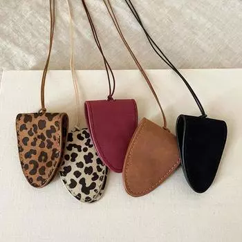 Фланелевый шейный магнитный зажим для солнцезащитных очков с леопардовым принтом, длинное ожерелье для женщин, переносной шнур для хранения, аксессуары для свитера