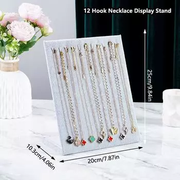 Фланелевый стенд для ожерелья, подвески, серьги, женская стойка для хранения ювелирных изделий, держатель для браслета, полка для сережек
