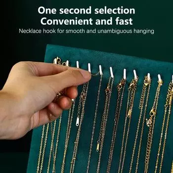 Фланелевый стенд для ожерелья, подвески, серьги, женская стойка для хранения ювелирных изделий, держатель для браслета, полка для сережек