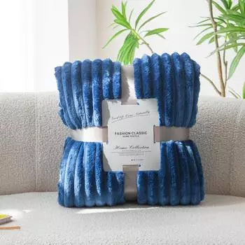 Flannel Blanket Stripe Bedspread Sofa Towel Car/Office/Travel Nap Blankets Home Soft Plaid Warm Bed Blanket cobijas de camas 100x150cm 1pc