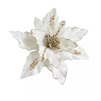 Flannel Christmas Flowers Artificial Christmas Flowers Christmas Tree Elegant And Colorful Layered Spiky Petals шампанского