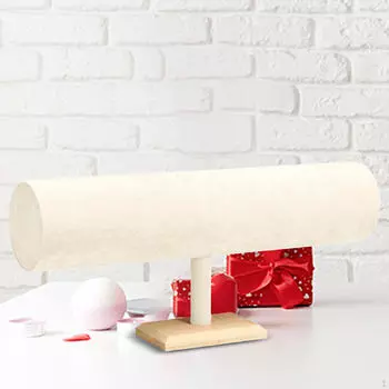 Flannel Headband Holder, Jewelry Organizer, Bracelet Storage Bangle Display Stand, Watch бежевый