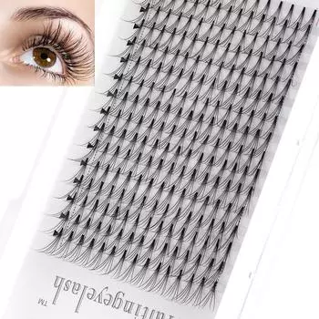 Flare Cluster Натуральные длинные отдельные ресницы Наращивание накладных ресниц 5D Volume Fan Норковые волосы