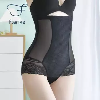 Flarixa 2 в 1, формирующее нижнее белье, трусики с высокой талией и плоским животом, женские бесшовные эластичные трусики