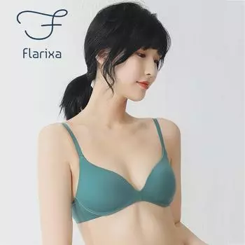 Flarixa, бесшовный женский бюстгальтер пуш-ап, удобный без костей, невидимые бюстгальтеры больших размеров, сексуальное нижнее белье на бретельках с низким вырезом и открытой спиной 32/70AB чёрный