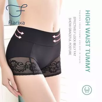 Flarixa Большие размеры кружевные женские шорты со средней талией бесшовные защитные шорты под юбкой защитные леггинсы женские трусики-боксеры