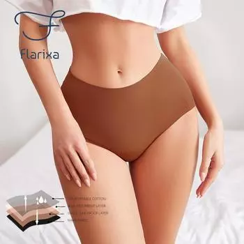 Flarixa герметичное 4-слойное бесшовное женское нижнее белье бикини, дышащее хипстерское белье