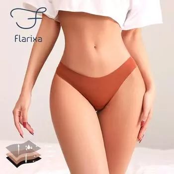 Flarixa герметичные 4-слойные менструальные трусики, бесшовное женское нижнее белье для периодов, дышащие, сильно впитывающие, физиологические трусы