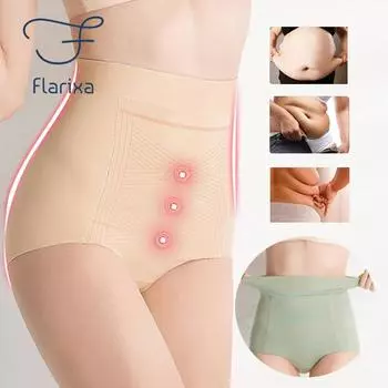 Flarixa женские брюки с контролем живота с высокой талией Bodyshaper бесшовные бедра Lifer антипрозрачное нижнее белье для девочек женское нижнее белье XXL бежевый
