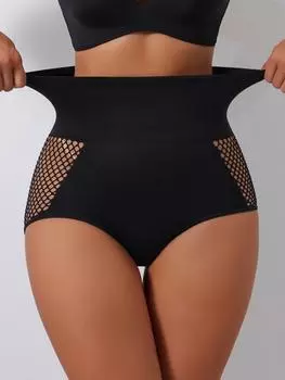 Flarixa Женские сексуальные трусики Halow Out Hips Peach Butts Shaping Panties High Talys Tummy Control Shapewear Butt Lifting Underwear S чёрный