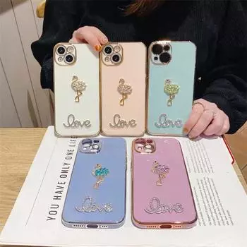 Flash Diamond Electroplating Phone Case for Apple 13Promax & 12 iPhone 12 Pro