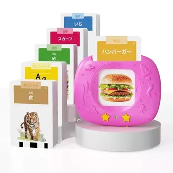 Флэш-карты HOMESTEC Японский с произношением хираганы на родном языке 288 слов Реальный фото алфавит Образовательная осведомленность Образовательные игрушки Игрушки Обучение розовый