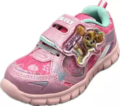 Flash Kids Going to Shiny Shiny cm [Щенячий патруль] Детские кроссовки, Легкие, Небесные, Детский сад, Девочки, PP70151, Розовые, 19.0 розовый
