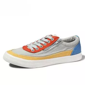 Flash Step Men S Canvas Shoes Trendy Lace-Up Men S Shoes Low-Top Board Shoes Breathable Casual Shoes 39