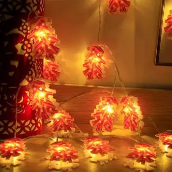 Flashing Spring Festival Lights Strings New Year Atmosphere Decoration 3m-Firecrackers
