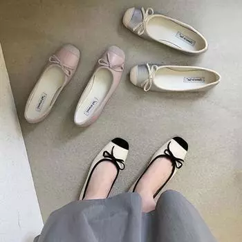 Flat-bottomed gentle evening shoes French small red single shoes women s shoes 2025 spring and autumn summer soft-soled silver ballet shoes 35