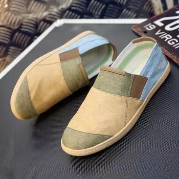 Flat Casual Shoes For Men New Man s Sneakers Slip On Loafers Men s Sneakers Fisherman Sneakers Shoes Male 39 серый