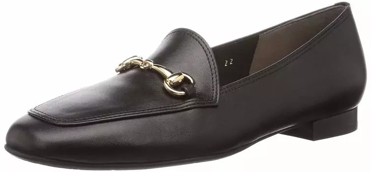 Flat Loafer Bit Loafer Black cm 2E [Unleaf] Women s 22.0 чёрный