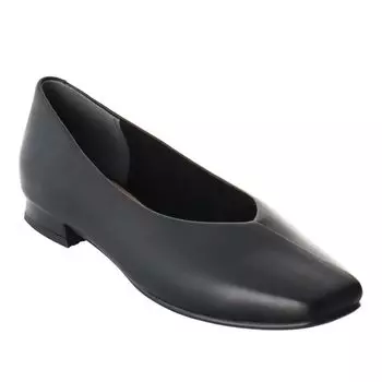 Flat Loafer Square Cutter Shoes F69Q Black cm [Regal] Women s 22.5 чёрный