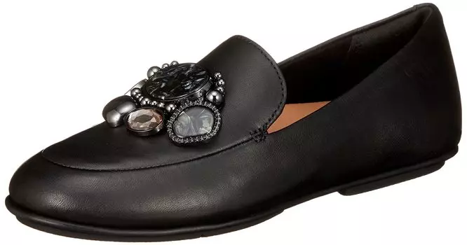 Flat Loafers LENA CLUSTER LOAFERS Black cm [Fit Flop] Women s 22.0 чёрный