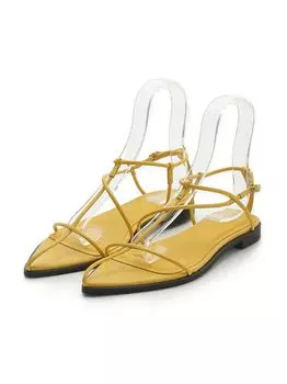 flat sandals 09WGS251530 YEL cm [Mira Owen] T-strap Women s 23.5