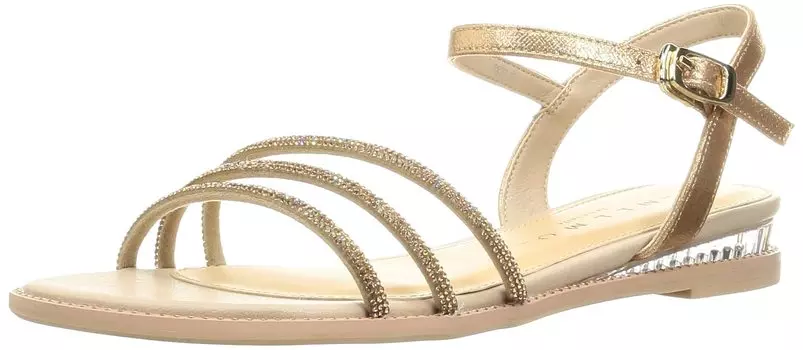 Flat Sandals Rhinestone Strap Flat Sandals 7871 BZ cm [Melmo] Women s 22.0 cm~22.5
