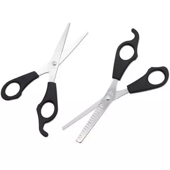Flat Shears Beauty Thinning Teeth Shears Hair Cutting Hairdressing Set Hair Scissors Styling Tool 2pcs/set