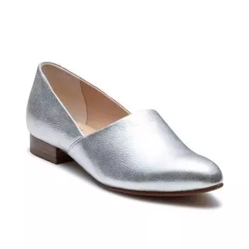 flat shoes F38R Silver cm [Regal] Deep-instep Women s 24.5 серебряный