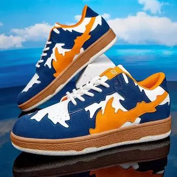 Flat Shoes For Men Board Autumn Casual Shoe Mens In Man Casual Shoes Fashion Sneakers Male Chaussures Leisure Footwear Lace Up 7 39 белый