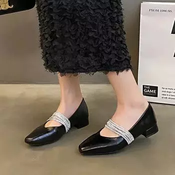 Flat Shoes Women Ballerinas Round Toe Slip on Ballet Flats Lazy Loafers Ladies Casual Flats Designer Shoes 2024 Mary Jane Shoes 35 чёрный