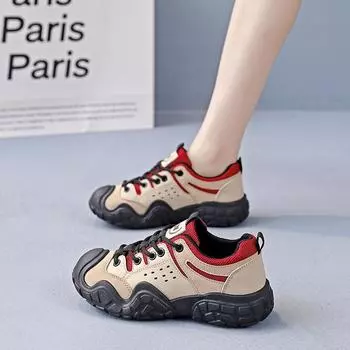 Туфли на плоской подошве женские альпинистские туфли новые осенние тонкие и удобные универсальные повседневные спортивные туфли T 35