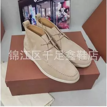 Flat short boots front lace-up large size women s autumn and winter new ankle boots lp loafers couple foreign trade 35 абрикосовый