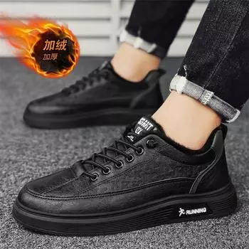 Fleece and cotton board shoes men s casual sports shoes teen students winter men s shoes 2024 new trendy shoes men s 39