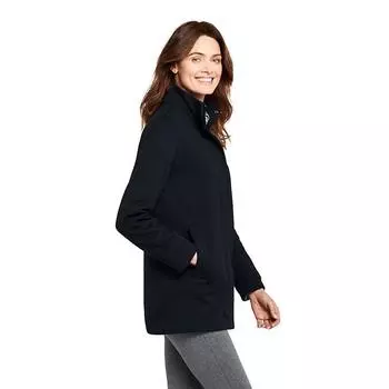 Fleece-lined Fashion Nylon Heattech Pocket Zipper Outwear Black SP