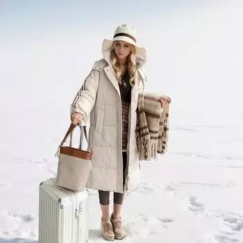 Длинная флисовая куртка с хлопковой подкладкой, зимняя, средней и длинной длины, утолщенная куртка с хлопковой подкладкой, приталенная куртка с хлопковой подкладкой M хаки