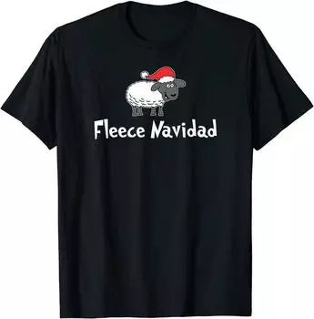 Fleece Navidad Cartoon Sheep Christmas Pun Funny T-Shirt Classic T-shirt S